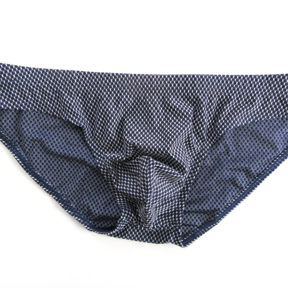 Navy Blue and Silver Brief